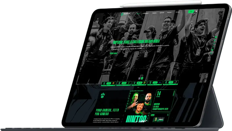 iPad com Imperial Esports